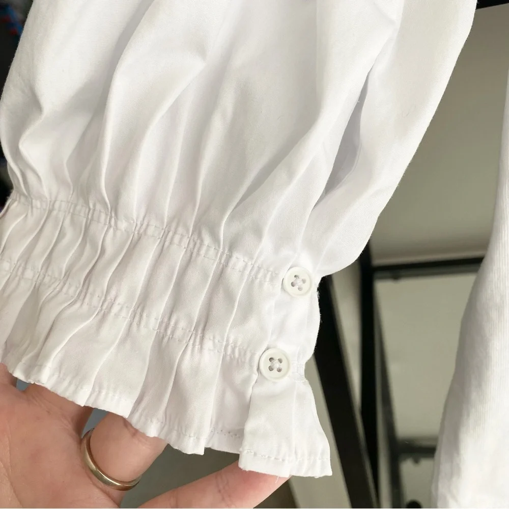 Madewell Puff Half Sleeve Shirt - Picture 2 of 5